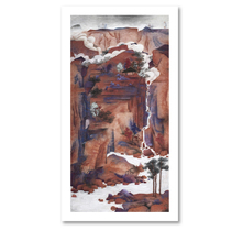 The Beijing Fine Arts Association Member Ma Xiaohu (Tan Cliff Jade Waterfall) Sign up and Limited Edition Painting Landscape Painting