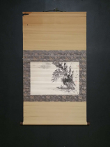 Fun collection] Meiji Showa period famous artist Ruozao Chuo Chang Ye Zuo Yezuo ink paper vertical shaft