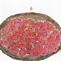 (Double Twelve Leaks) Limited Edition Painting by Yang Jiwen (Hawthorn) Member of China Oil Painters Association