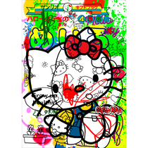New on trend]Judas Aletta Kitty Cat limited edition print cute cartoon spot