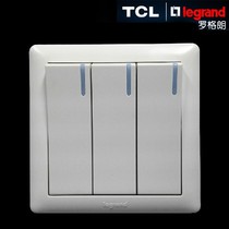 TCL Legrand Switch Socket Meidian White Series Three Open Switch Triple Double Control
