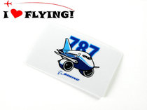 I love flying) American Boeing BOEING787 cartoon plane bus card sticker card meal card sticker
