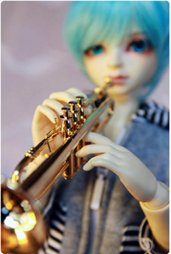 taobao agent Special offer [Huaing] 1/4bjd doll musical instrument BJD trumpet Volks MSD flute team Soom