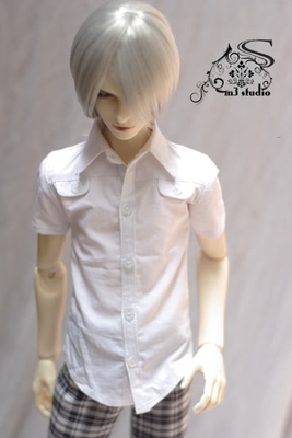 taobao agent M3 BJD baby jacket 3 points 4 points HID uncle's popular summer cool white casual short -sleeved shirt spot