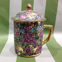 Jingdezhen ceramics 80-90s factory goods special price Golden Land Wanhua large dwarf teacup export porcelain home collection