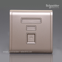 Schneider switch socket Fengshang intoxicated gold series single telephone socket telephone socket
