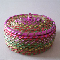 Dali characteristic handicrafts Straw basket Straw basket Storage box Cosmetic box Storage box Gift box storage basket
