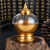New Tibetan Buddhist supplies alloy bottles pagoda ornaments Buddhist supplies 8cm high