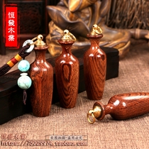 Special sale vase snuff bottle big leaf huanghuali wooden vase national characteristics handlebar portable cigarette pot