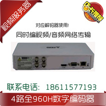  4-way network encoder _ Surveillance video server _ Four-way analog to network signal _ Corresponding decoder