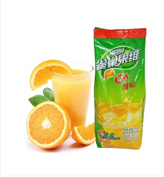 雀巢橙c 果维c1000g*12袋 橙汁果珍粉 果汁饮料饮品 整箱批发