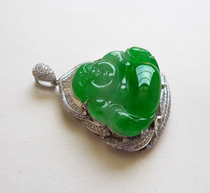 (Ji Wanlou Jade) Jieyang Burma Jade Payment Link Leaf Guanyin Ren Nude Stone Inlay