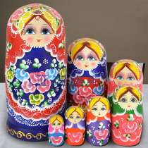 Yakuz Handpainted Business Gift Birthday Gift Linden Wood Brand Russian set 7 floors 0702