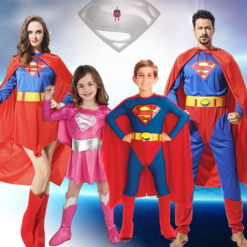 Halloween Children's Clothing Man Super Cloak Children's Cloak Super Hero costume Men's and Women's Cosmetic Ball Suit