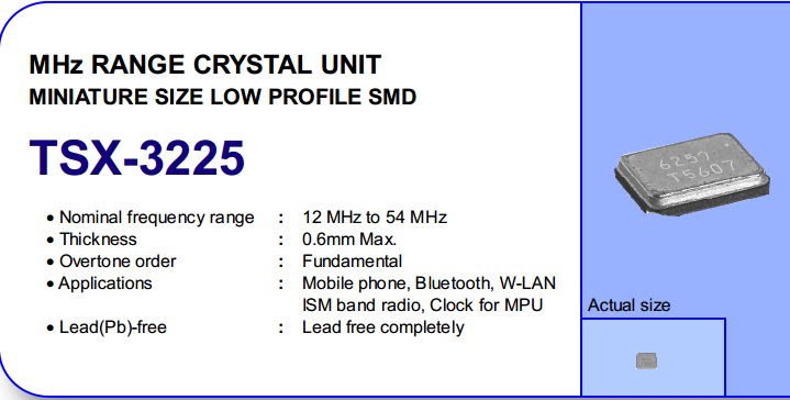 EPSON Epson patch passive crystal TSX-3225 24M 24MHZ 24.000MHZ3.2 x 2.5