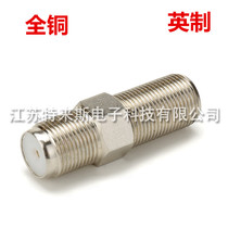 All-copper Imperial long double-pass through 28mm cable TV cable-to-joint engineering F-head extender