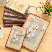 Golden Valley Dream Flower Cloth Creative Retro European Student Notepad Hard Face Notebook Diary Book