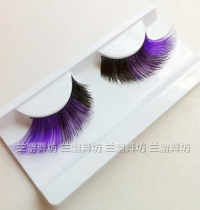 Belly Dance Modern Dance Latin Dance Competition Performance Purple Gradient False Eyelashes Adult Children Available