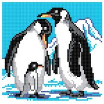 Cross stitch electronic drawing 3697 BZ135 pillow diagram Penguin 72W * 72H9 color PAT source file