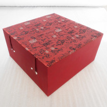 High-grade brocade box Big Bowl Box big ornaments Shoushan stone pen holder craft gift box set to make batch