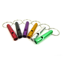 Special sale small aluminum alloy high frequency double frequency whistle environmental protection multifunctional outdoor equipment life-saving survival whistle