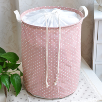  ZAKKA Japanese-style original single cotton and linen bundle mouth storage tube waterproof foldable storage basket large sundries storage box