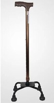 Foshan FS934 four-legged walking stick aluminum alloy crutch elderly four-corner telescopic Walker Health Care