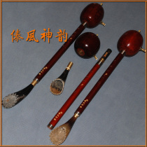 Dai Fengshen Burmese black sandalwood Ebony White copper detachable professional performance type Dongba F