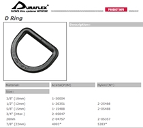 D-Ring for DURAFLEX D Ring D Ring hook buckle D-shaped buckle D-Ring backpack