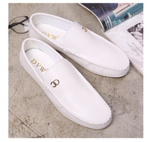 White beanie shoes men breathable 2019 new summer casual mens shoes Korean version of a wild pedal lazy shoes