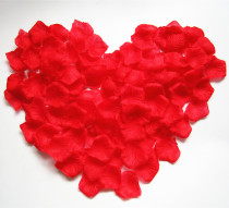 Wedding supplies simulation rose petals sprinkled with flowers hand flowers to throw flowers wedding room arrangement petals shape blue petals