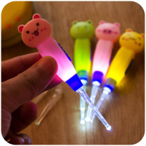 Creative cartoon luminous ear scoop three-piece set removable cleaning ear scoop childrens ear scoop with lamp ear scoop