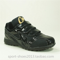 Baseball shoes Softball shoes coach shoes training shoes broken nails all black low-top Velcro mesh breathable