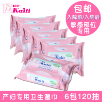 Open Lie Maternity to be born sanitary napkin pregnant woman wet towels 6 packs 120 Gestation Prenatal Postnatal Sensitive Site