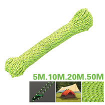 Selpa Korea outdoor 2 5mm thick reflective rope 5 10 20 50m windproof tent rope single reflective strip rope