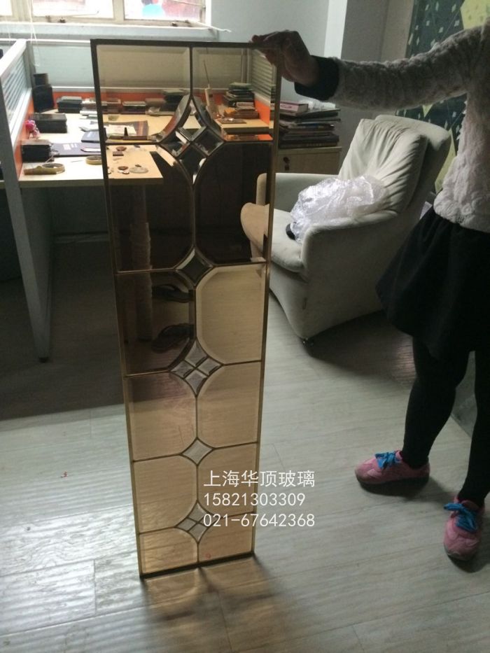 Cabinet door wine cabinet door glass copper glass inlaid with glass art glass wood door core glass