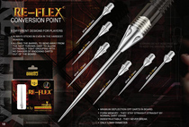 ONE80 RE-FLEX soft-to-hard professional spring steel dart needle 2BA conversion dart needle