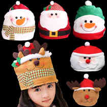 Cartoon plush Santa Claus snowman elk Christmas hat Christmas hat Christmas presents hat dress Costume Holiday Gift