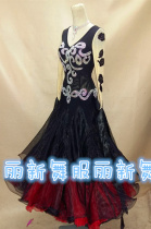New new black high-end national standard competition skirt modern dance uniform Waltz swinging slim slim fit elegant costume
