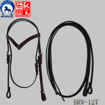 Cabello Western water reins V-type water reins Imported from the United States pure cowhide water reins on sale