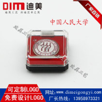 Renmin University of China Peoples Congress emblem badge badge School celebration graduation souvenir Crystal epoxy