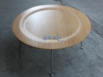 CL902 Eames Bent Wood Table Coffee Table CTM Bent Wood Round Table Stainless Steel Leg Bent Wood Table