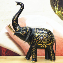 Pakistani handicrafts Bronze Bronze sculpture Animal 24-inch lucky elephant Opening housewarming gift BT494