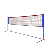 WITESS badminton net oblique span portable badminton mesh simple folding standard mobile mesh