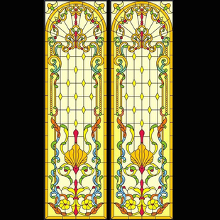 教堂玻璃壁画艺术玻璃玄关隔断彩色玻璃吊顶彩绘玻璃门窗镶嵌欧式