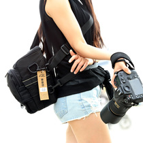 Saifutu Photography Triangle Hip Pack H1 Single Shoulder Inclined Back Single Counter Camera Bag Portable Waterproof Canon 5D4 70-200