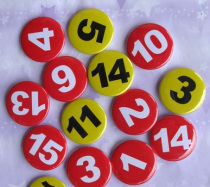 Color number number badge badge brooch hairdresser live draw sports number plate customization