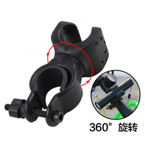 clowicsr strong light flashlight bicycle lamp clip riding frame headlight fixed shelf 360 degrees rotatable