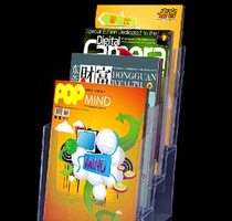 (Anxiang Cat) a4 four-story display stand acrylic display stand transparent promotional data rack File frame