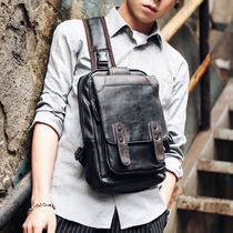 Large capacity leisure chest Bag Mens bag Shoulder Bag Mens shoulder bag chest bag Korean fashion Mens bag tide bag New